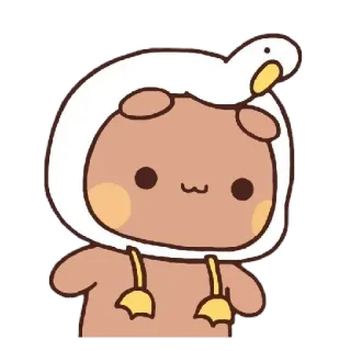 🧸 süß, tier, bär, ente, aufkleber whatsapp sticker