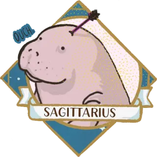 ♐️ OUCH.
SAGITTARIUS зодиак, стрелец, лучник, астрология, гороскоп, стрела whatsapp sticker