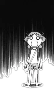 😱 Anime, Manga, Chica, Sorprendida, Impactada, Dibujos animados, Joven whatsapp sticker