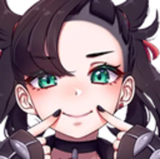 ☺️ Marnie Pokemon Anime, Pokémon, Marnie, Personaggio, Ragazza, Cartone animato telegram sticker
