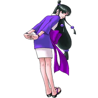 😚 Maya Fey Ace Attorney maya fey, ace attorney, anime, video game, character telegram sticker