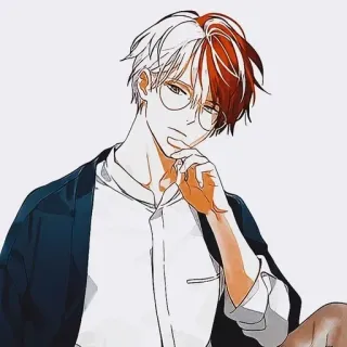 😒 Todoroki Shoto My Hero Academia anime, manga, Todoroki Shoto, My Hero Academia, fanart, character, anime character telegram sticker