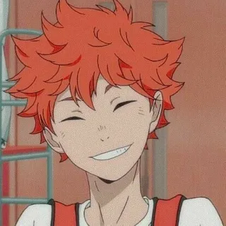 ❤️ Hinata Shoyo Haikyuu!! アニメ, キャラクター, ハイキュー!!, 日向翔陽, 漫画, マンガ telegram sticker