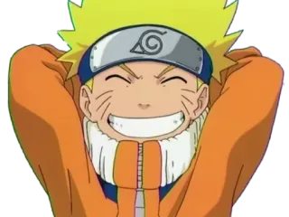 😄 Naruto Uzumaki Naruto аниме, Наруто, Узумаки, мультфильм, персонаж, улыбающийся, счастливый telegram sticker