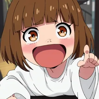 😂 Anime, Mädchen, Cartoon, Niedlich, Fröhlich telegram sticker