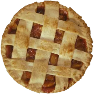 🥧 torta, dolce, cibo, forno, torta di pesche telegram sticker