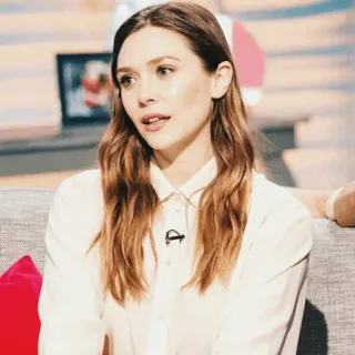 ☁️ Elizabeth Olsen actress, celebrity, portrait, woman, elizabeth olsen telegram sticker