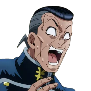😱 Anime, geschockt, überrascht, Cartoon, Gesichtsausdruck whatsapp sticker