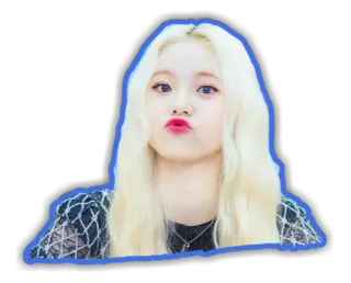 😘 mujer, pelo rubio, chica, morritos, linda telegram sticker