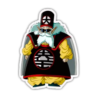 😇 Grand Kai Dragon Ball Z Grande Kaio, Dragon Ball Z, Anime, Desenho animado, Personagem whatsapp sticker