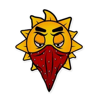 😡 태양, glo gang, chief keef, 반다나, 마스크 telegram sticker
