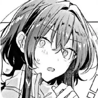 😳 Anime, Mangá, Garota, Chocada, Expressão telegram sticker