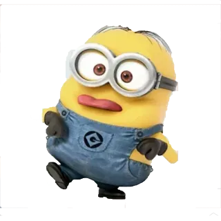 😜 Minion Despicable Me minion, despicable me, cartoon, character, funny telegram sticker