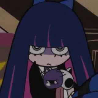 💗 Stocking Anarchy Panty & Stocking with Garterbelt Anime, Cartoon, Panty & Stocking, Stocking Anarchy, Gothic Lolita, Süß telegram sticker