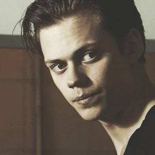 🕸 Bill Skarsgård 俳優, ポートレート, 有名人, 男性, 映画, 笑顔 telegram sticker