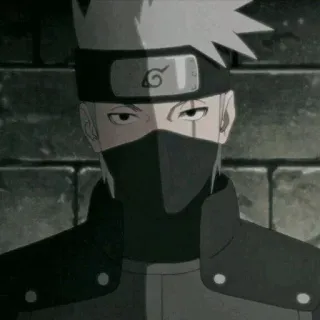 🥷 Kakashi Naruto anime, character, ninja, kakashi, manga, naruto telegram sticker