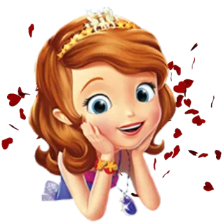😀 Sofia Sofia the First Dessin animé, Princesse, Animé, Disney, Sofia la Première, Couronne telegram sticker