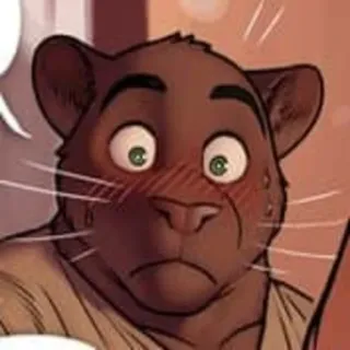 😳 cat, anthropomorphic, blush, cartoon, surprised whatsapp sticker