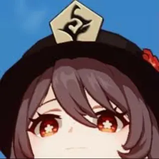 😐 Hu Tao Genshin Impact Аниме, Видеоигра, Genshin Impact, Ху Тао, Персонаж telegram sticker
