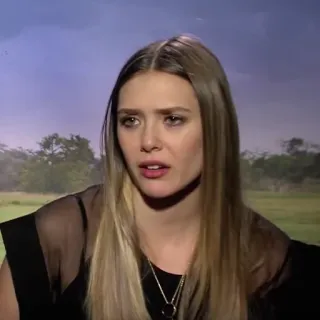 🌻 Elizabeth Olsen Attrice, Celebrità, Ritratto, Elizabeth Olsen, Donna, Capelli biondi telegram sticker