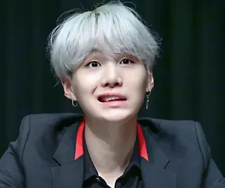 😳 Suga kpop, idol, chanteur, Min Yoongi, BTS telegram sticker