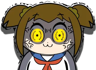 😡 Popuko Pop Team Epic anime, manga, pop team epic, popuko, angry, funny, reaction telegram sticker