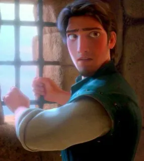 🖇 Flynn Rider Tangled disney, enredados, flynn rider, eugene fitzherbert, dibujos animados telegram sticker