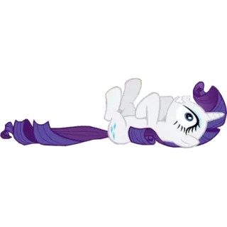 😵 Rarity My Little Pony Rareza, My Little Pony, dibujos animados, poni, animado telegram sticker