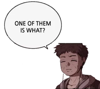 🧐 ONE OF THEM IS WHAT? telegram sticker