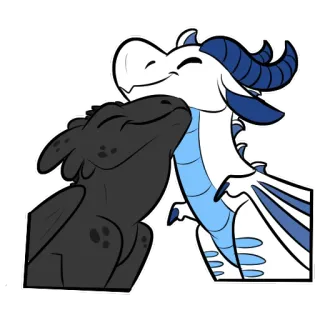💚 dragon, fantaisie, autocollant, dessin animé, animal, amour, amitié telegram sticker