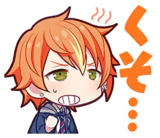 😡 くそ... Anime, En colère, Frustré(e), Agacé(e) whatsapp sticker