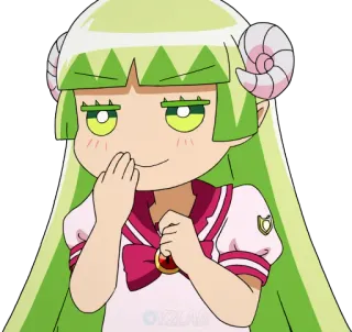 🤭 Ameri Azazel Welcome to Demon School! Iruma-kun anime, character, demon, horns, cute, Ameri Azazel, Welcome to Demon School! Iruma-kun telegram sticker