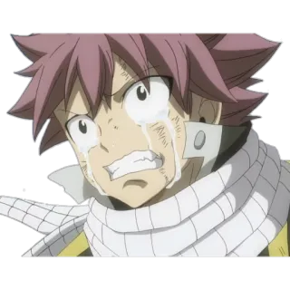 😢 Natsu Dragneel Fairy Tail Anime, Chorando, Triste, Fairy Tail, Natsu, Natsu Dragneel telegram sticker