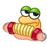 😐 Cartoon, Figur, Gewichtheben, Hantel, Übung, Fitness whatsapp sticker