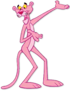 😚 Pink Panther Cartone animato, Rosa, Pantera, Animazione, Stupido telegram sticker