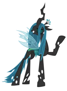 ☺️ Queen Chrysalis My Little Pony Pônei, Rainha, Chrysalis, MyLittlePony, Vilão telegram sticker