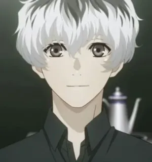 🙂 Ken Kaneki Tokyo Ghoul Anime, Tokyo Ghoul, Ken Kaneki, Wit Haar, Ghoul telegram sticker