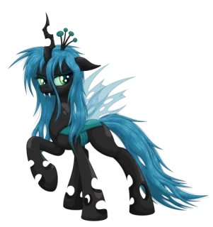😏 Queen Chrysalis My Little Pony: Friendship Is Magic My Little Pony, Rainha Chrysalis, vilão, changeling, animado telegram sticker