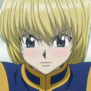 🇯🇵 Kurapika Hunter x Hunter anime, manga, kurapika, hunterxhunter, blonde, angry telegram sticker
