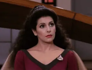 ❓ Deanna Troi Star Trek: The Next Generation ดีแอนนา ทรอย, สตาร์ เทรค, เจเนอเรชันใหม่, ที่ปรึกษา, ไซไฟ telegram sticker