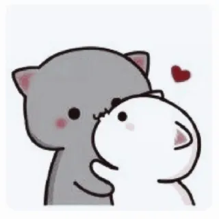 💌 кот, сердце, любовь, милый, мультфильм, наклейка telegram sticker