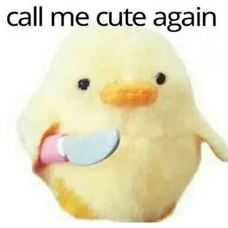 🐣 call me cute again telegram sticker