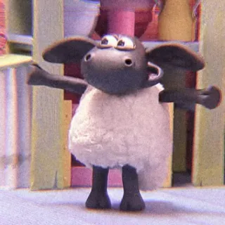 ☁️ Shaun Shaun the Sheep 羊, アニメ, クレイアニメ, ひつじのショーン telegram sticker