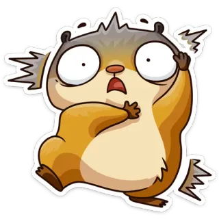 ⏰ tier, eichhörnchen, geschockt, mittelfinger, beleidigung, geste telegram sticker