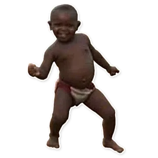 👶 baby, dancing, cute, child, joyful telegram sticker