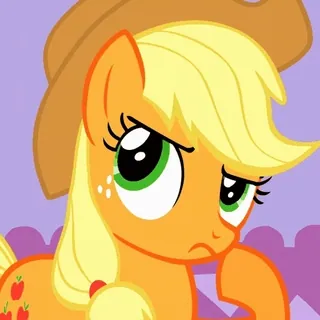 🤔 Applejack My Little Pony Pony, Cartoon, Tier, Freundschaft, Pferd telegram sticker