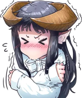 😣 アニメ, ちび, 悪魔, 寒い, かわいい, 角 telegram sticker