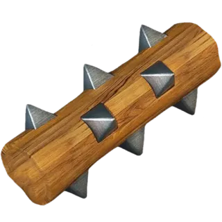 🌳 weapon, club, spiked, wood, medieval telegram sticker