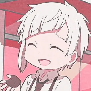 🍥 Atsushi Nakajima Bungou Stray Dogs Anime, Atsushi Nakajima, Bungou Stray Dogs, Personagem, Mangá, Fofo, Sorriso telegram sticker