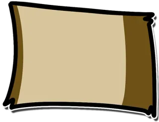 😀 scroll, parchment, blank, tan, cartoon telegram sticker